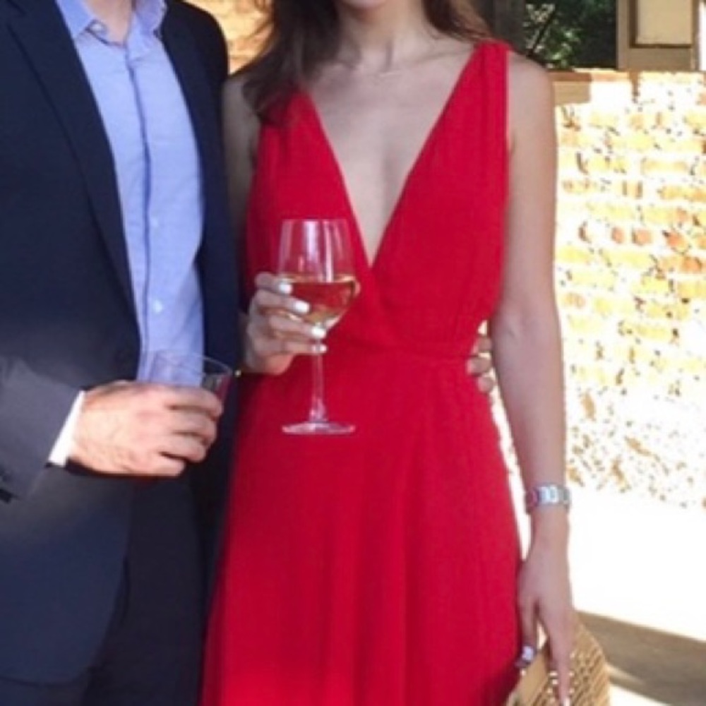 Reformation Red Dress Gown Size 2 - Picture 11 of 12